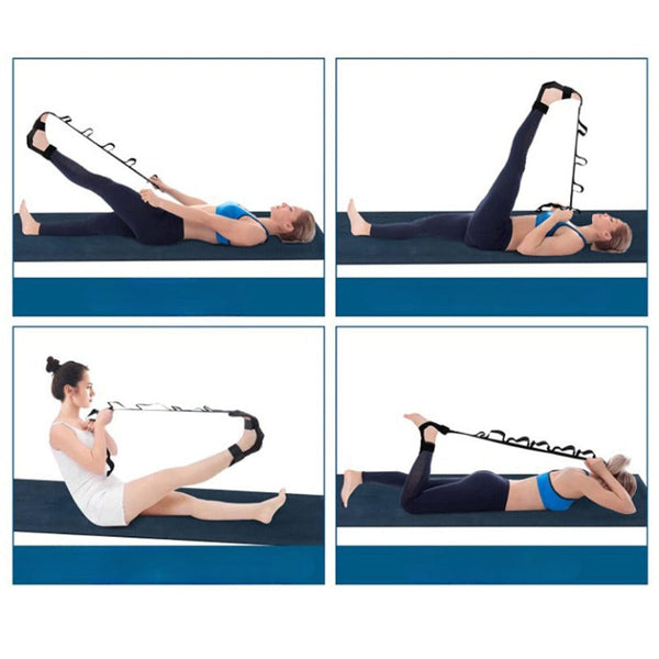 Yoga Straps Foot And Leg Stretcher Belt Strap Yoga For Plantar Fasciitis Heel Drop Achilles Tendonitis & Hamstring
