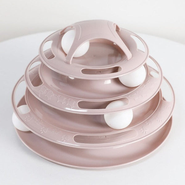 Interactive Cat Turntable Track Ball Training Pet Toy Cat Toys