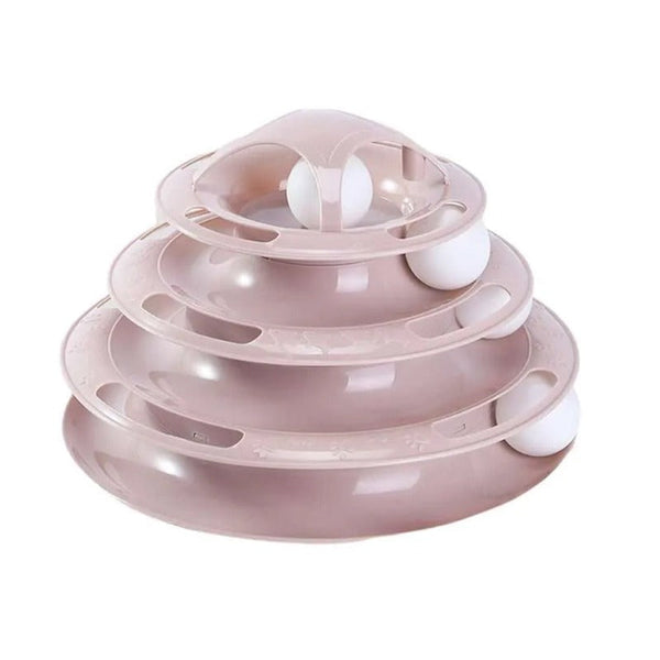 Interactive Cat Turntable Track Ball Training Pet Toy Cat Toys