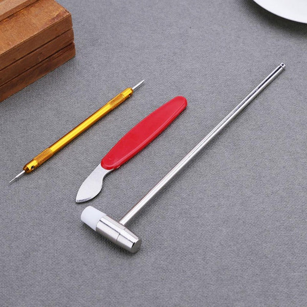 147Pcs Watch Repair Tool Kit Watchmaker Back Case Opener Spring Pin Bars Remover Tools & Repair Kits