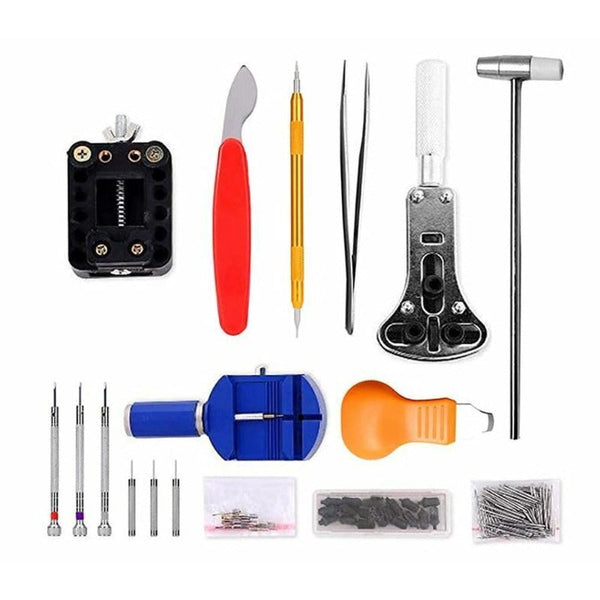 147Pcs Watch Repair Tool Kit Watchmaker Back Case Opener Spring Pin Bars Remover Tools & Repair Kits