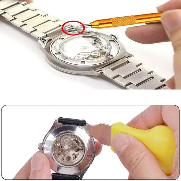 147Pcs Watch Repair Tool Kit Watchmaker Back Case Opener Spring Pin Bars Remover Tools & Repair Kits