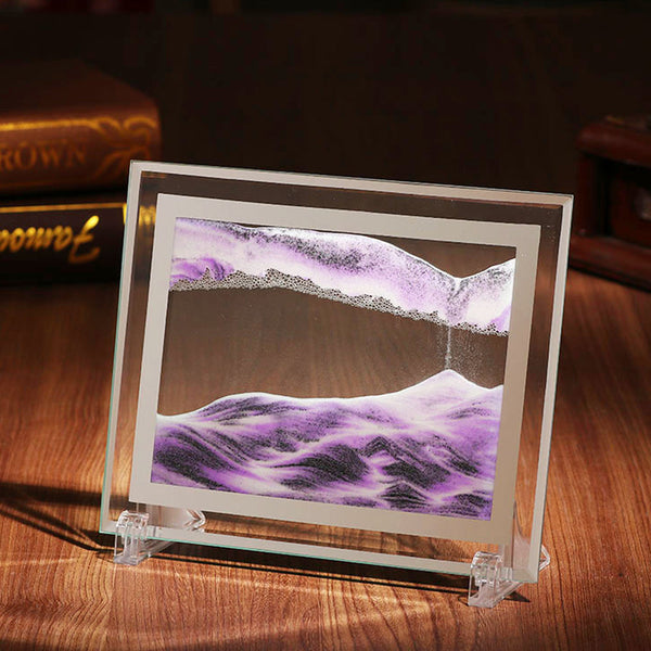 3D Moving Sand Photo Frame Glass Landscape Desktop Dcor Tabletop & Shelf Décor