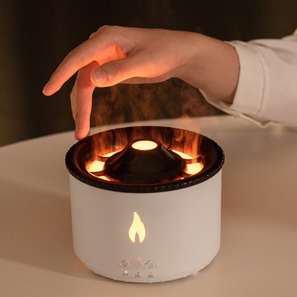 Usb Powered Volcanic Flame Design Portable Aroma Diffuser Aromatherapy