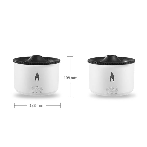 Usb Powered Volcanic Flame Design Portable Aroma Diffuser Aromatherapy