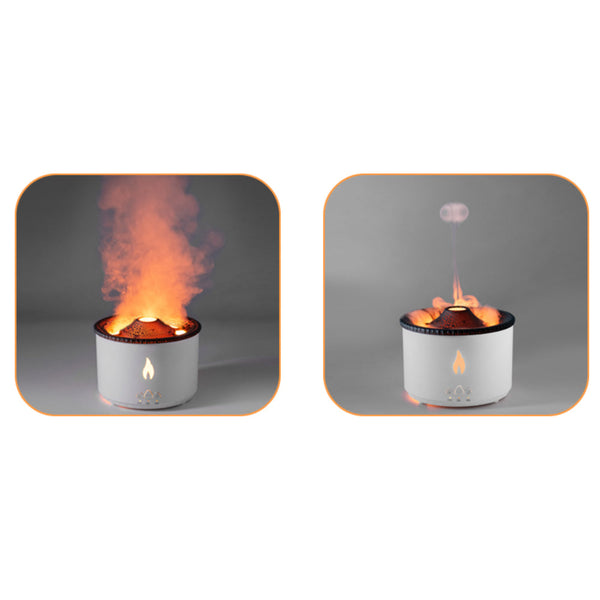 Usb Powered Volcanic Flame Design Portable Aroma Diffuser Aromatherapy