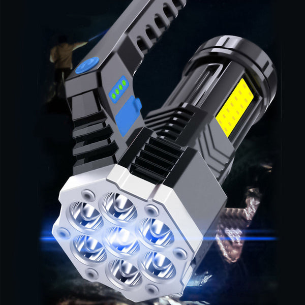 Flashlights Usb Rechargeable Torch Light High Brightness 7 Cob Flashlight