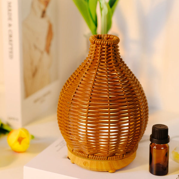 Natural Rattan Humidifier Essential Oil Diffuser Aromatherapy