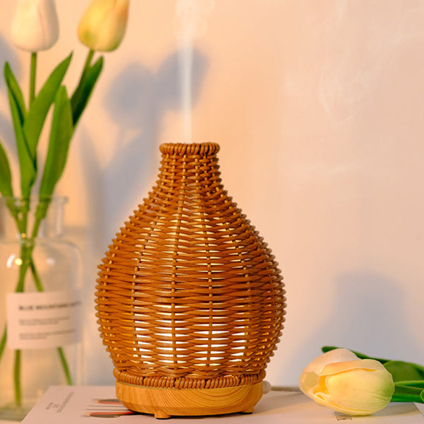 Natural Rattan Humidifier Essential Oil Diffuser Aromatherapy