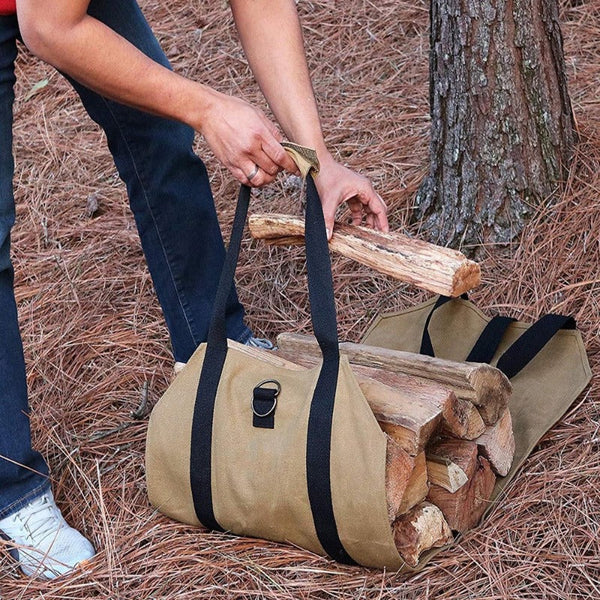 Firewood Log Carrier Tote Bag Wood Holder Other Camping