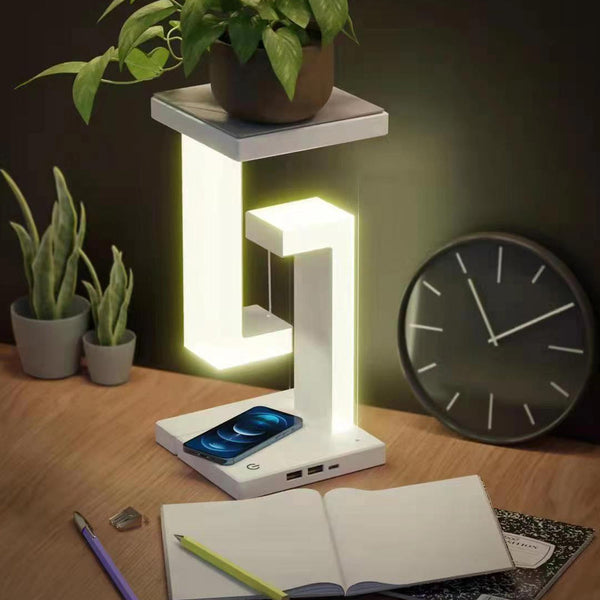 Suspension Led Table Night Lamp Wireless Charger Usb Powered Night Lights