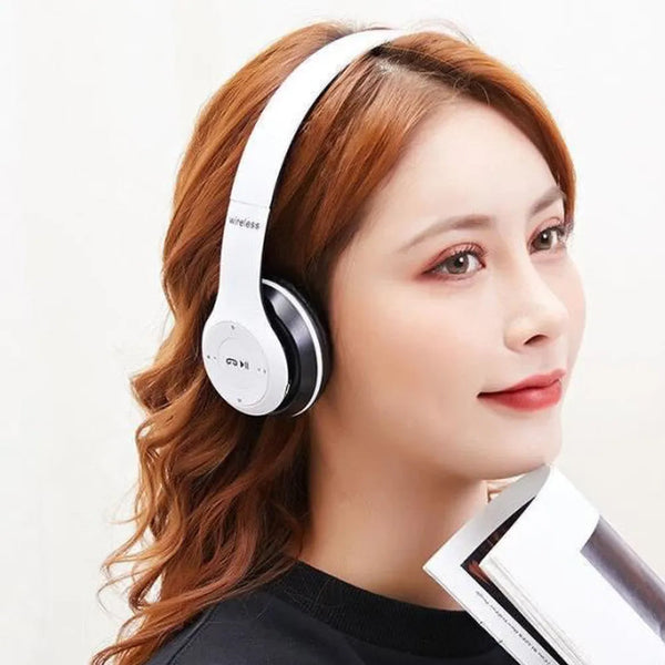 Usb Rechargeable Wireless Bluetooth Over Ear Headphones