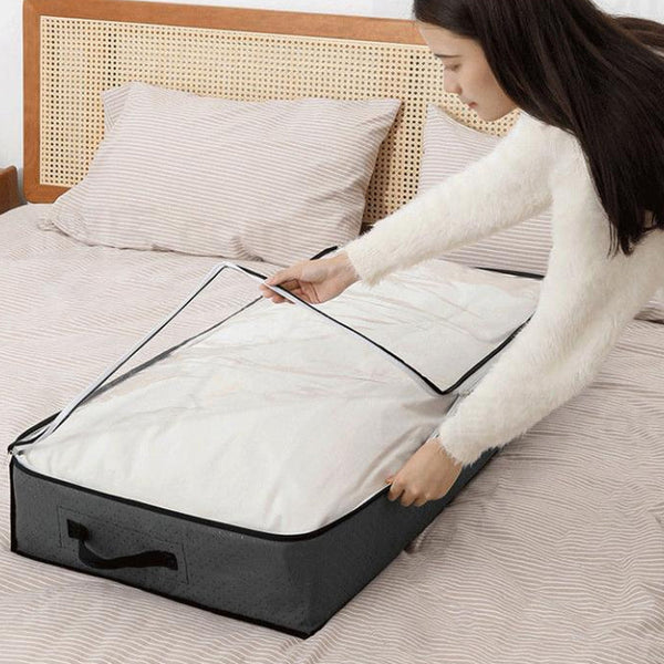 2Pcs Large Capacity 90L Under Bed Fabric Storage Bag Storage Bags