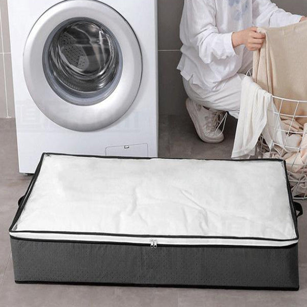 2Pcs Large Capacity 90L Under Bed Fabric Storage Bag Storage Bags