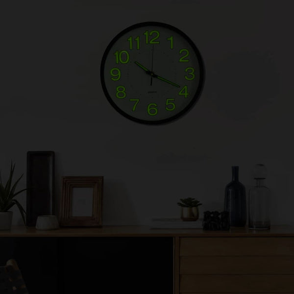 30Cm Glow In The Dark Luminous Wall Clock Home Decor