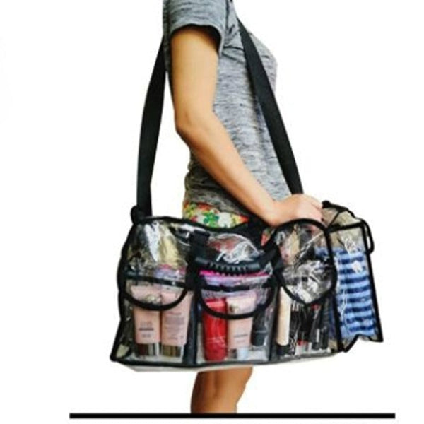 Large Transparent Makeup Organiser Toiletries Travel Bag Makeup Bags & Cases