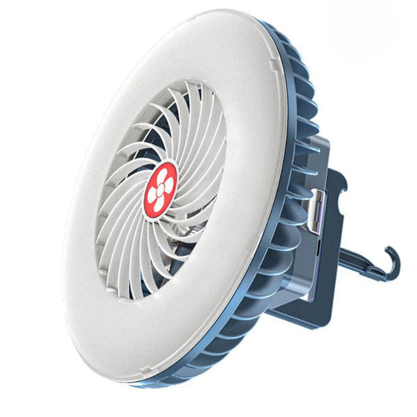 2 In 1 Rechargeable Portable Tent Fan Led Camping Lantern Lanterns