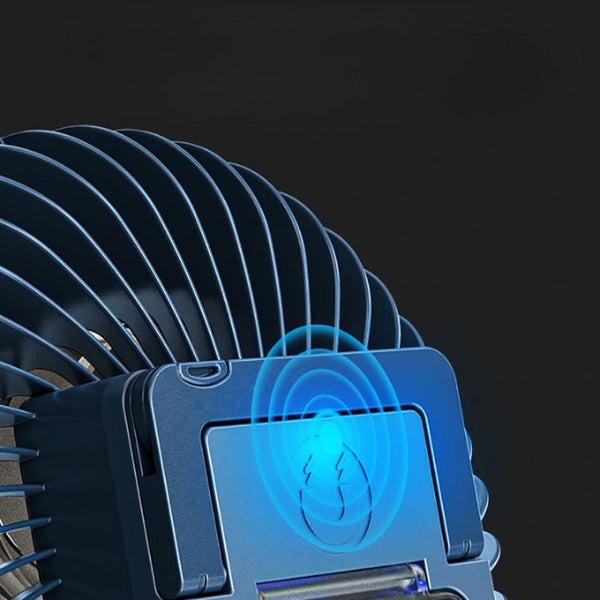 2 In 1 Rechargeable Portable Tent Fan Led Camping Lantern Lanterns