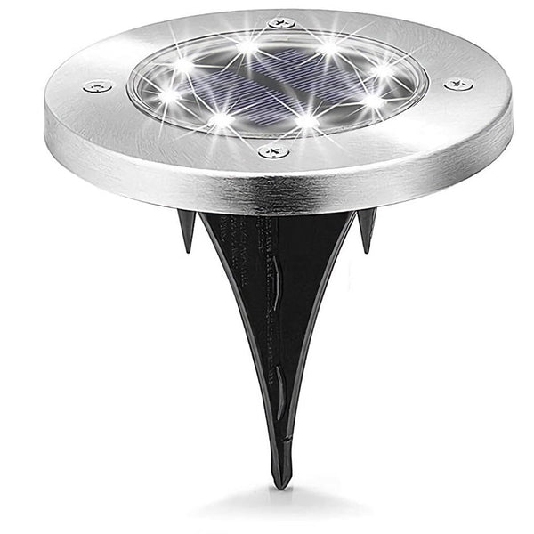 Solar Powered Outdoor White Led Stake Ground Garden Lights Landscape & Walkway Lights