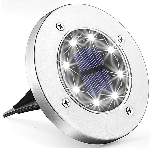 Solar Powered Outdoor White Led Stake Ground Garden Lights Landscape & Walkway Lights