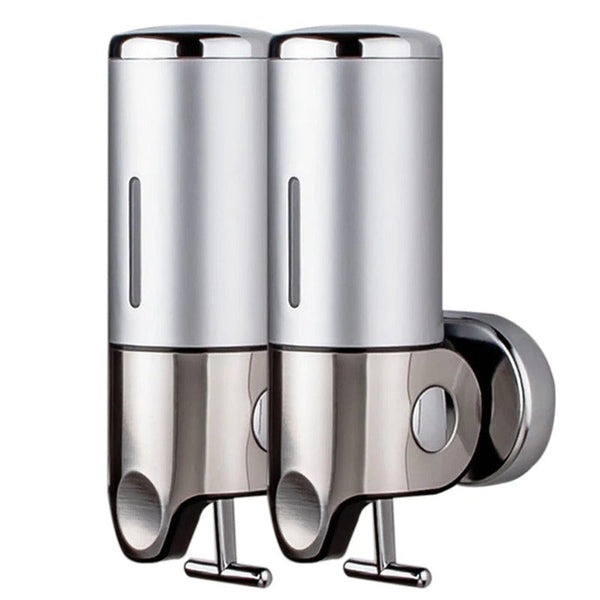 Wall Mounted Stainless Steel Bathroom Shower Soap Dispenser Pump Soap Dishes & Dispensers
