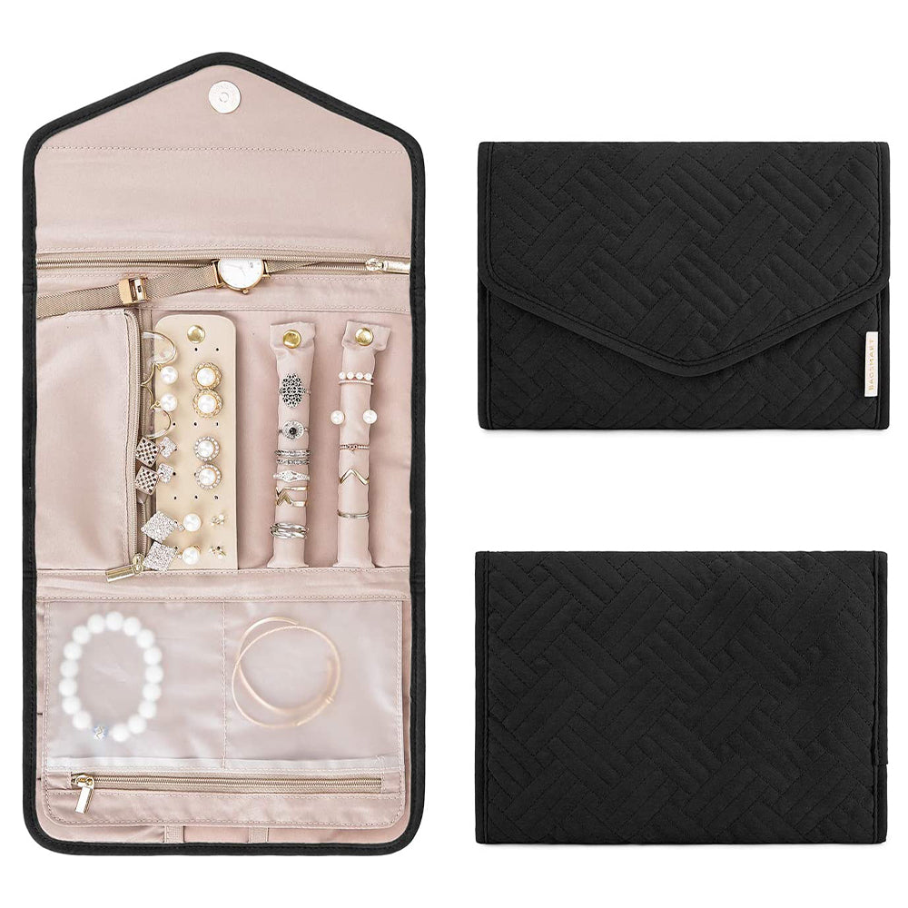 Veile Studios Roll Foldable Portable Jewellery Case Organiser Jewellery Holders & Organisers