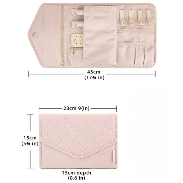 Veile Studios Roll Foldable Portable Jewellery Case Organiser Jewellery Holders & Organisers