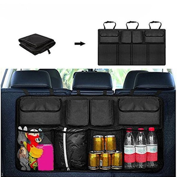 Universal Multi Pocket Hanging Car Boot Organiser Storage Car Organisers
