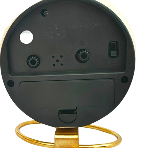 Silent Metal Non Ticking Bedside Desk Clock Bedroom Decor Desk Clocks