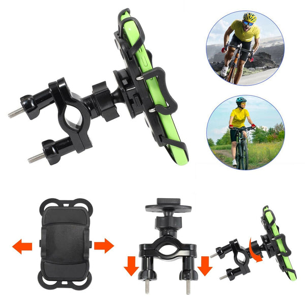 360 Motorcycle Bicycle Handlebar Mobile Phone Mount Holder Bike Phone Holders