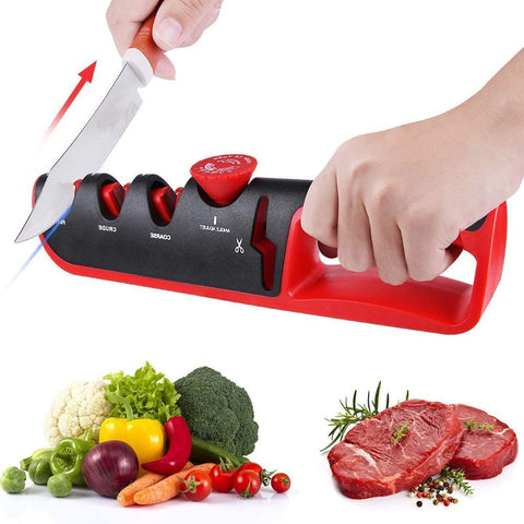 4 In 1 Multifunctional Manual Knife Sharpener Sharpeners