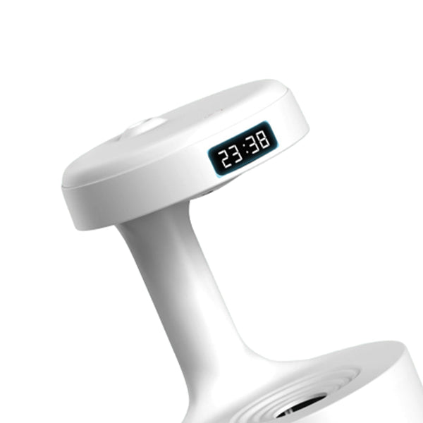 Anti Gravity Droplet Rechargeable Humidifier Led Smart Display Clock White Humidifiers