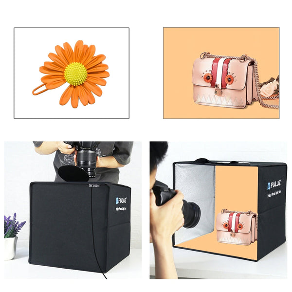 Mini Studio Light Box Photography Shooting Tent Kit Softboxes & Diffusers