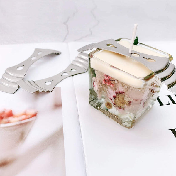 10Pcs Stainless Steel Reusable Wick Holder Diy Candle Making Candle & Soap Making Kits