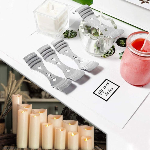 10Pcs Stainless Steel Reusable Wick Holder Diy Candle Making Candle & Soap Making Kits