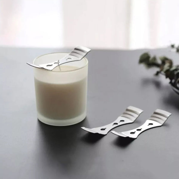 10Pcs Stainless Steel Reusable Wick Holder Diy Candle Making