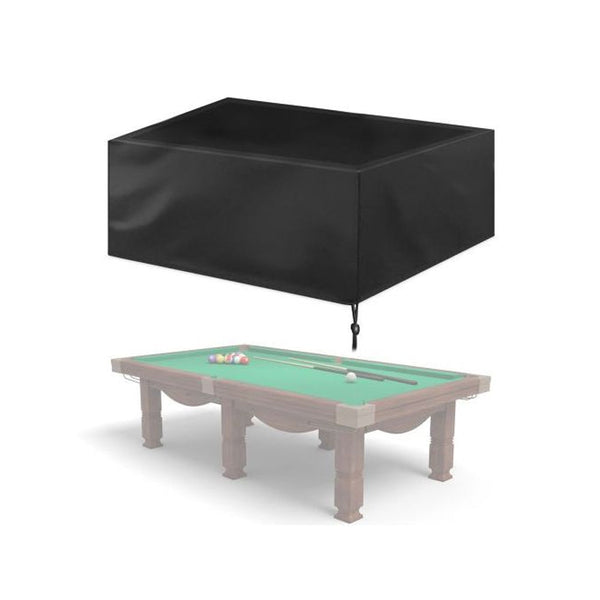 Table Cloths Drawstring Fitted Waterproof Dustproof Black Billiard Pool Table Cover