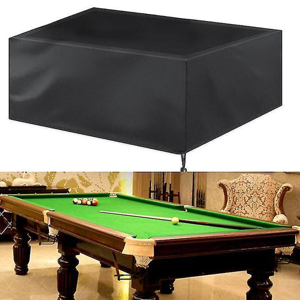 Drawstring Fitted Waterproof Dustproof Black Billiard Pool Table Cover Table Cloths