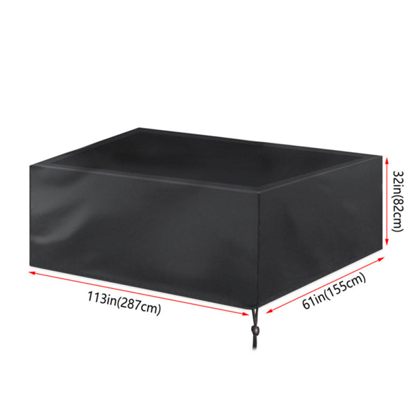Drawstring Fitted Waterproof Dustproof Black Billiard Pool Table Cover Table Cloths
