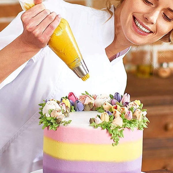 170Pcs Cake Decorating Kit Turntable Flower Piping Nozzles