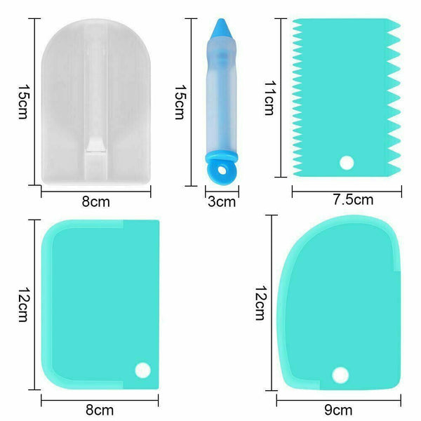 170Pcs Cake Decorating Kit Turntable Flower Piping Nozzles Other Decorating Tools
