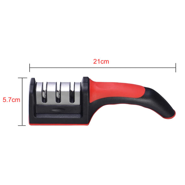 3 Levels Multipurpose Manual Kitchen Knife Sharpening Tool Sharpeners