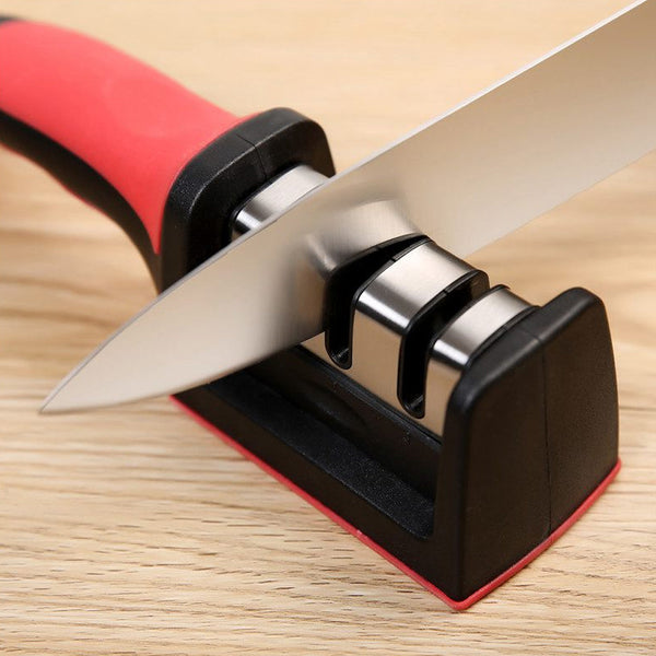3 Levels Multipurpose Manual Kitchen Knife Sharpening Tool