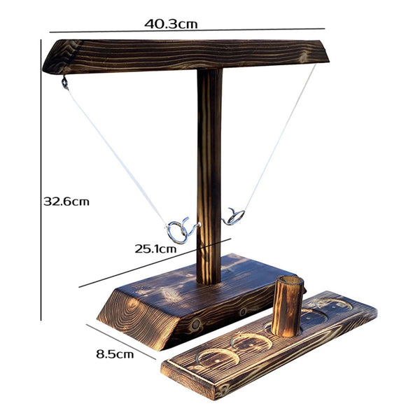 Hook And Ring Toss Quick Play Interactive Family Game Handmade Party Add Board Games