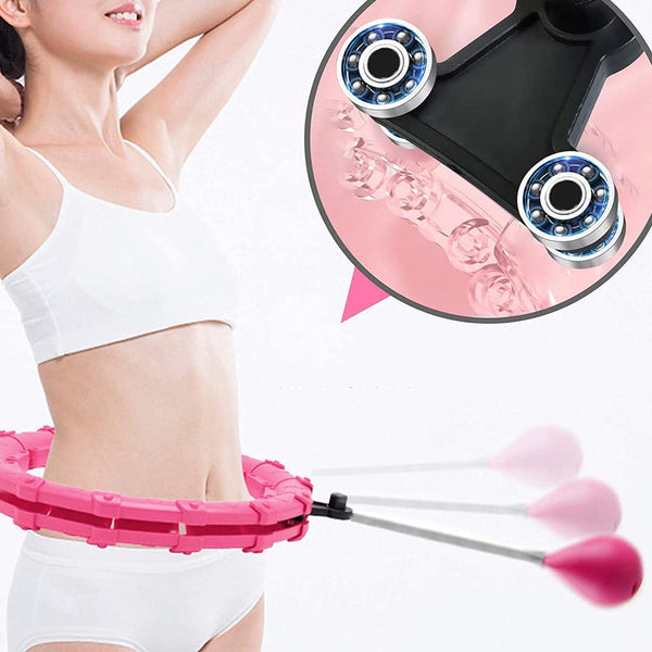 24 Knots Fitness Smart Hula Hoop Detachable Weighted Hoops