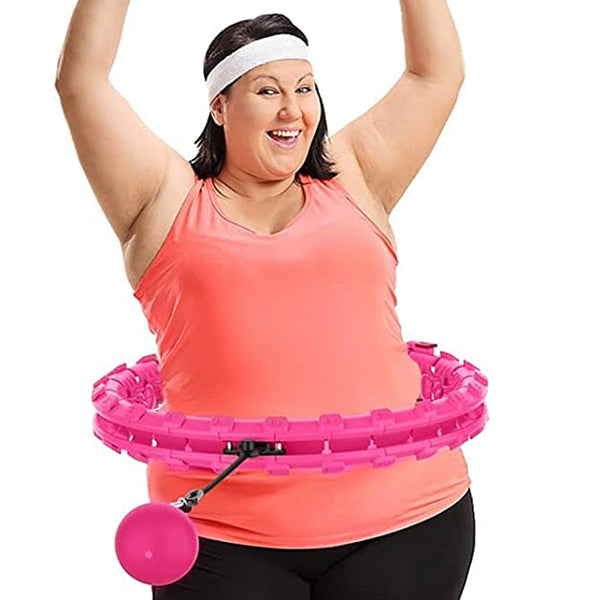 24 Knots Fitness Smart Hula Hoop Detachable Weighted Hoops