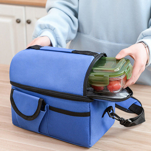 Outdoor Lunch Box Insulated Cooler Bag Carry Tote Storage Lunchboxes