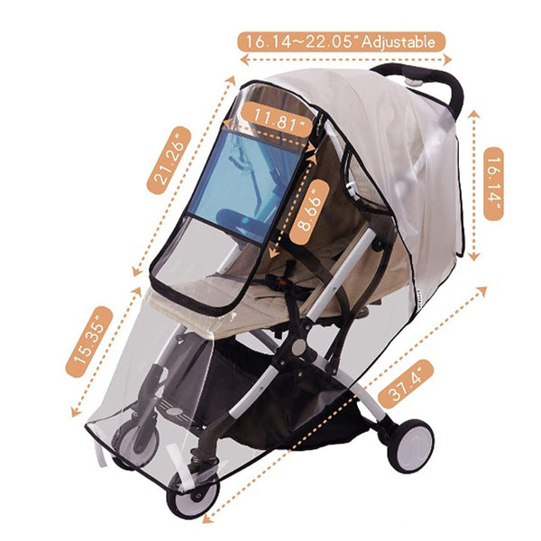 Eva Little One Stroller Waterproof Rain Cover Weather Shield Pram Covers