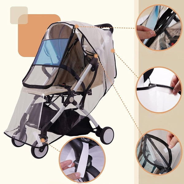 Eva Little One Stroller Waterproof Rain Cover Weather Shield Pram Covers
