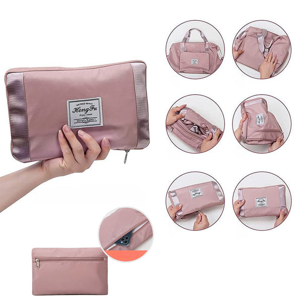 Multifunctional Foldable Expandable Large Capacity Travel Bag With Multiple Pockets Duffle Bags